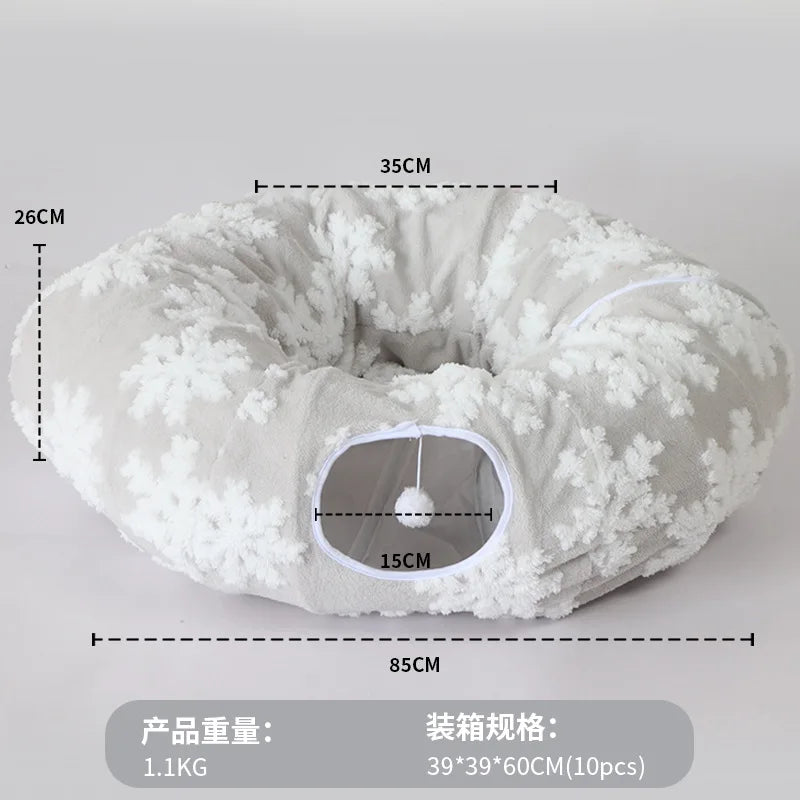 Warm Enclosed Cat Bed Tunnel