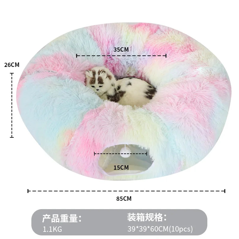 Warm Enclosed Cat Bed Tunnel
