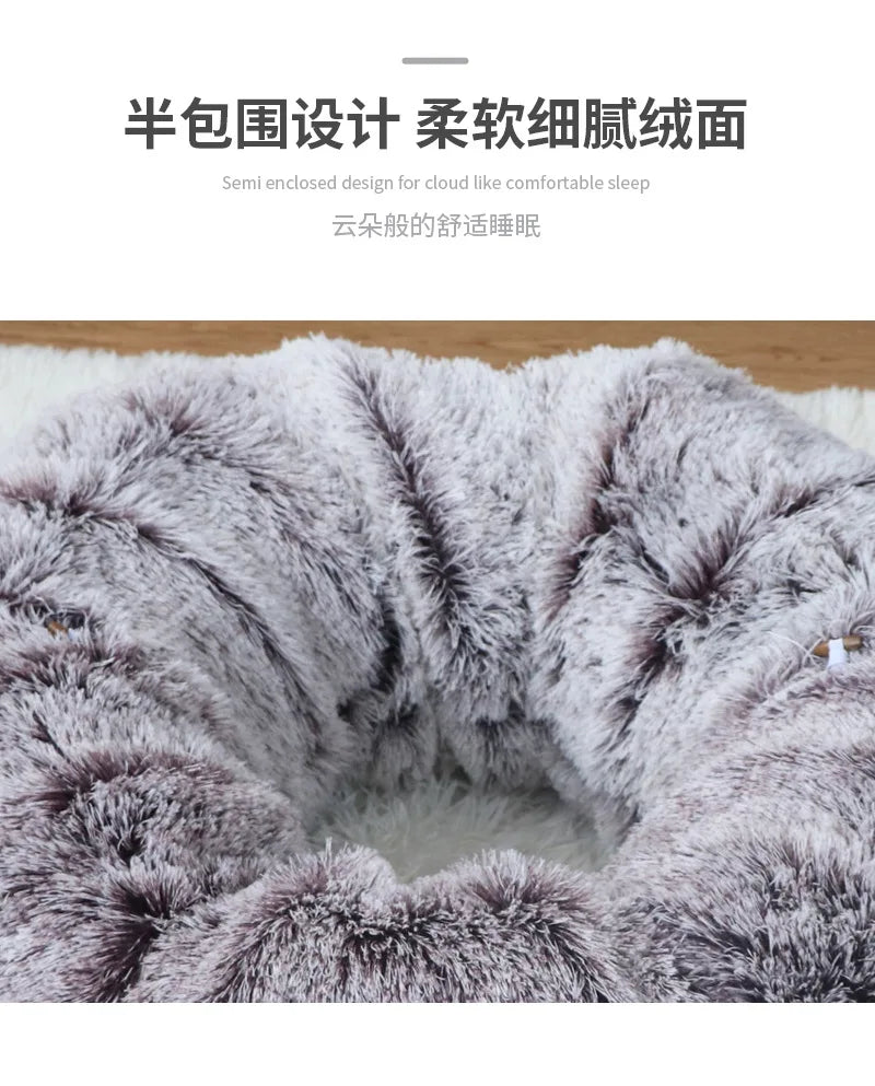 Warm Enclosed Cat Bed Tunnel