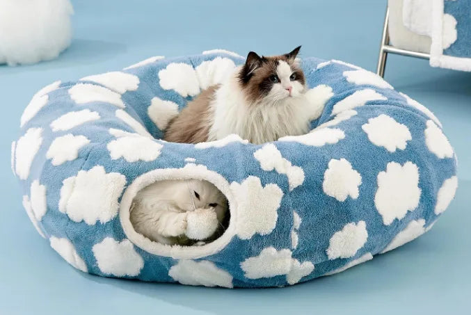 Warm Enclosed Cat Bed Tunnel
