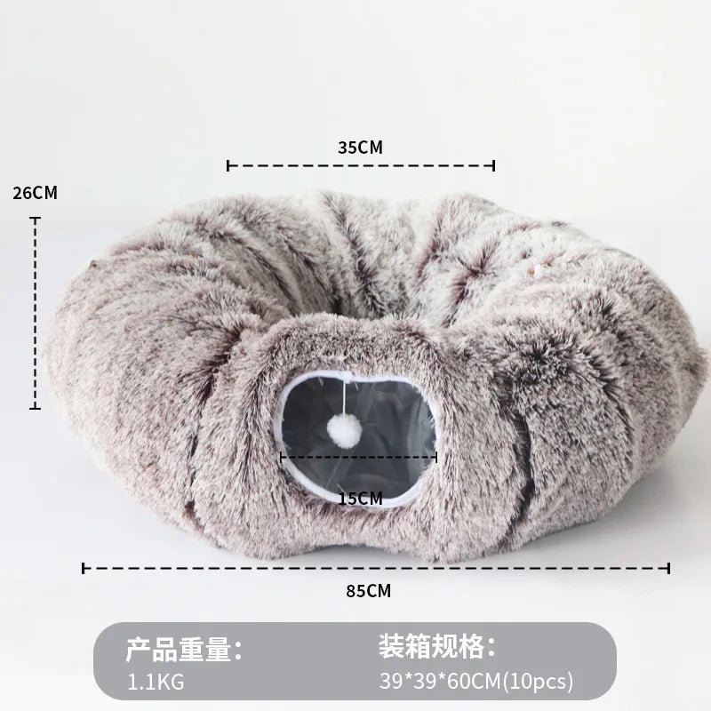 Warm Enclosed Cat Bed Tunnel